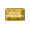 Ontrada Blechschild 20x30cm gewölbt Deutscher Qualitätshonig Honig Bienen Deko Geschenk