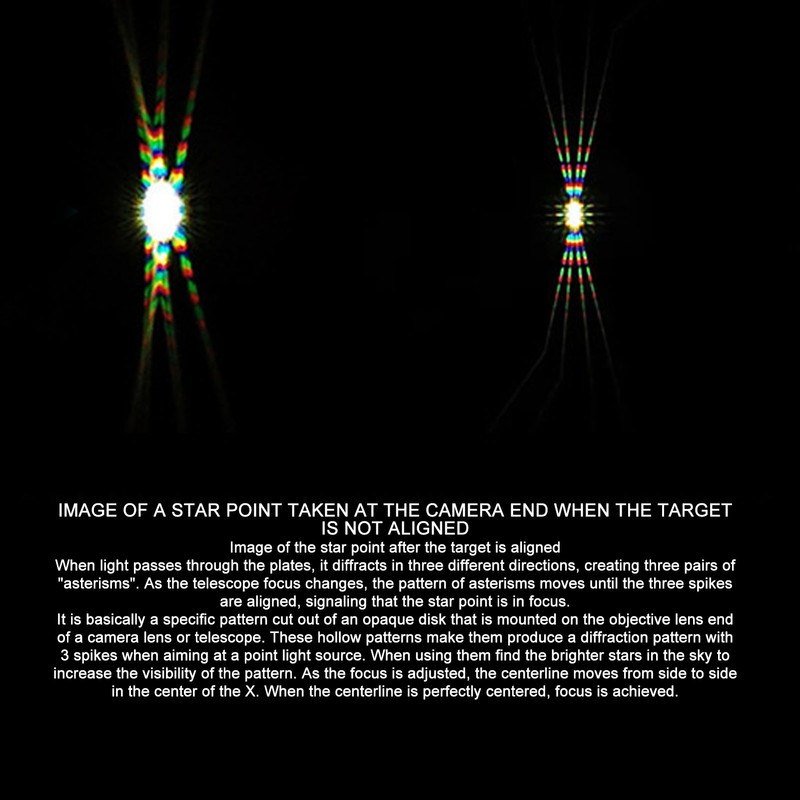 Bahtinov Mask Focusing Mask Aluminum Alloy Focus Fishbone Astronomical Part