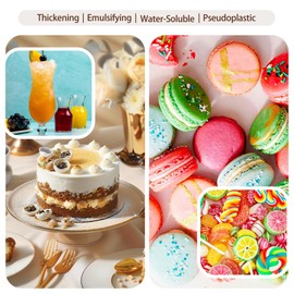 Xanthan Gum Powder, 226 g, Natural Xanthan Gum Powder, Suitable for Thickening and Stabilising Ice, Soup and Sauce, Vegan, Gluten-Free and Non-Gvo Food