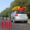 3 Pack Safety Travel Flag for Kayak, Red Canoe Safety