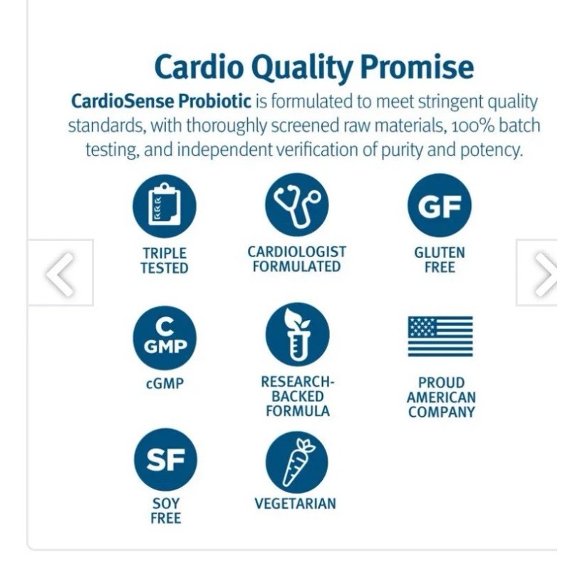 Healthy Directions Dr. Stephen Sinatra CardioSense Probiotic 30 vegetarian capsules