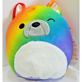 Squishmallows Rhett the Pride French Bulldog 8" NWT Rainbow Dog Limited Edition