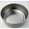 Nagao Storage Container, 3.9 inches (10 cm), Round, Stainless Steel,
