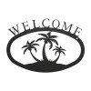Village Wrought Iron Wrought Iron Palm Trees - Welcome Sign