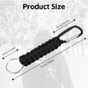 OFFCUP Paracord Keychain with Carabiner Clips 1 Pack, Paracord Keyring