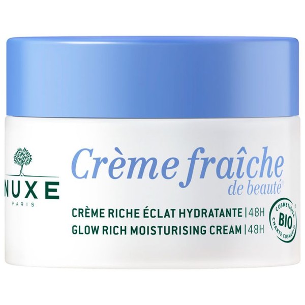 Nuxe Crème Fraiche de Beauté Crème Riche Éclat Hydratant 48h Bio 50 ml