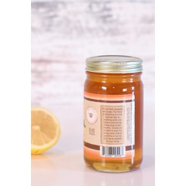 Lemon Honey - Organically Flavored - Glass Jar (Net Wt 11 Oz)