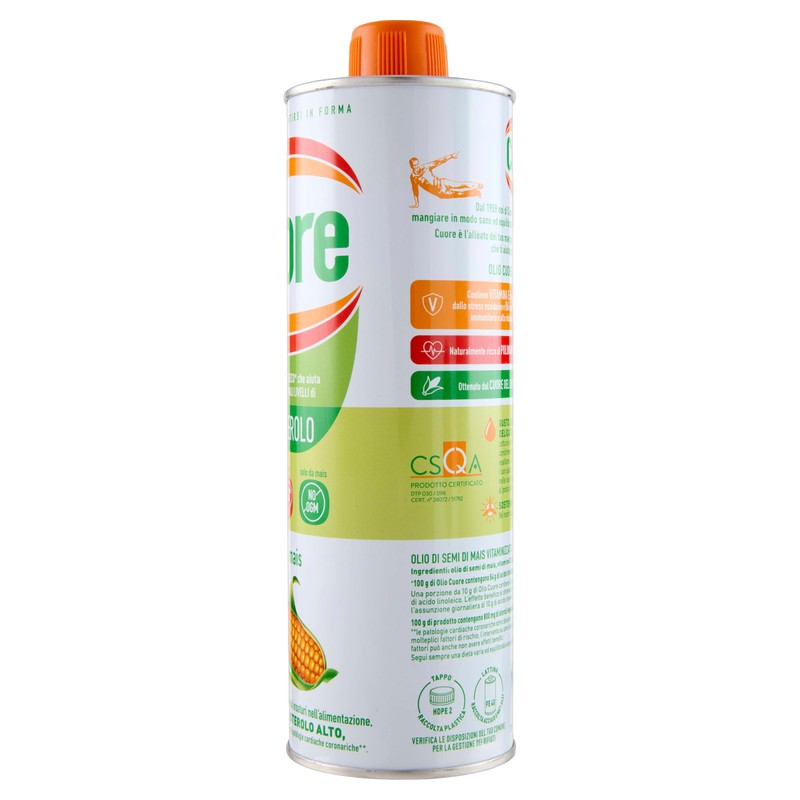 Cuore - Olio di Mais 75 cl, Ricco di Omega