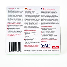 6 Pack Extra Strength Vac Air-Fresheners For Pet Lovers