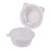 Plastic Containers, Clear Containers, 100Pcs Cat Shape Individual Clear Fruit