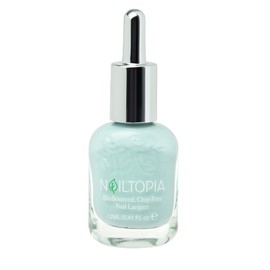 Nailtopia - Plant-Based Chip Free Nail Lacquer - Non Toxic, Bio-Sourced, Long-Lasting, Strengthening Polish - That's The Tea (Icy Blue) - 0.41oz