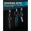 TISUR Titanium Quick Release Keychain, Retractable Key Chain Detachable Keychain