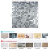 XUANINY Self-Adhesive Metal Backsplash, Peel and Stick Tile for Kitchen