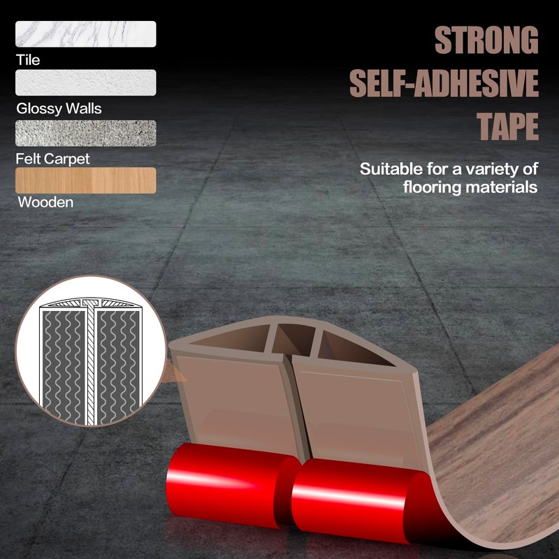 Floor Cord Cover Self Adhesive Cord Hider,20FT Cable Management, Extension