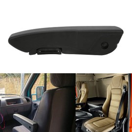 Yctze Universal Black Armrest Ajustable Seat Arm Rest for Heavy Truck Business Car Right Hand Drive Car Adjustable Armrest Auto Center Console Cover Pad