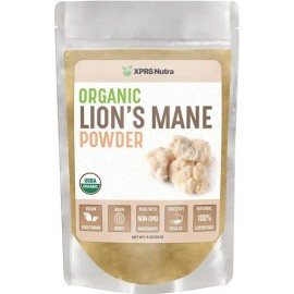 Melena de León Orgánico  Organic Lions Mane Mushroom Powder, 113g                                                                                     