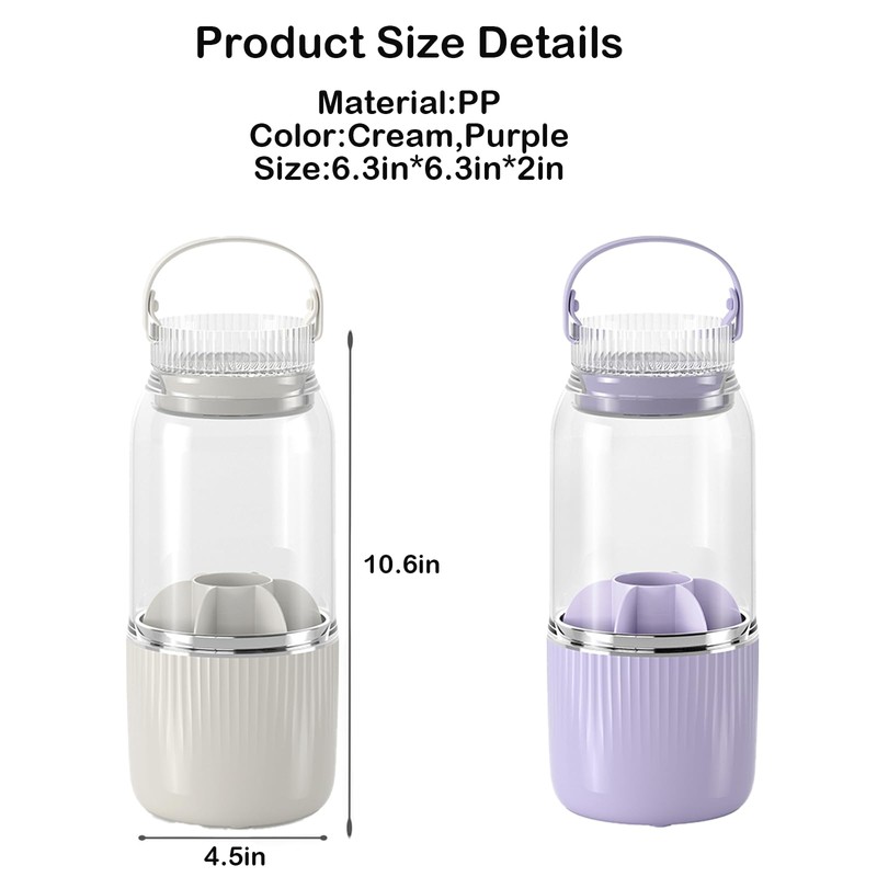 Iilnlaty 361° Rotating Makeup Brush Holder Organizer,Makeup Brush Holder with