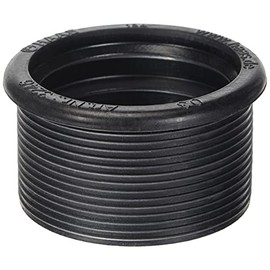 Haas Rubber Nipple for Heavy-Duty Polyethylene Pipe DN 50/DN 63 | Black | Pack of 1