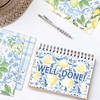 24 Sheets Lemon Pattern Paper 12'' x 12'', Mediterranean Lemon