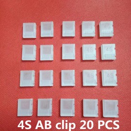 skrnrhrery Ab Clip, Balanced Plug Protector Ab Clip, Used for Lithium Polymer Battery Balance Plug Connector Protector, Ab Clip 2s to Ab Clip 6s(5 Specifications). (Ab Clip 4s 20 Pcs)