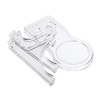 Hipiwe Acrylic Tea Cup Saucer Display Stands Clear Dinnerware Display