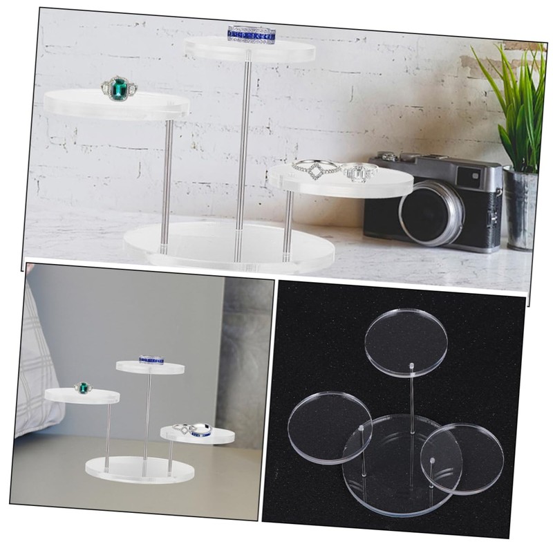 GLEAVI 2 Sets Ring Display Stand Protective Cover Rain Cover
