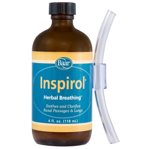 Baar Products - Inspirol Herbal Breathing - Aromatherapy Product - Herbal Antiseptic - Clears Congestion, Opens Sinuses, Alleviates Nasal Drip - Allergy Relief - Includes One Tube - 4 oz