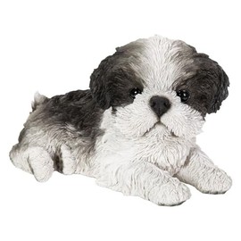Vivid Arts Laying Puppy Pet Pals (Black and White Shih Tzu) (LP-)