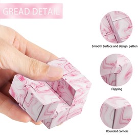 Funxim Infinity Cube Fidget Toy Cube suitable for Adults & Kids, Fidget Finger Toy Stress and Anxiety relief, Killing Time Fidget Toys Infinite Cube suitable for Office Staff