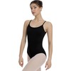 Mulnall Women's Camisole Dance Leotards for Ballet, Removable Adjustable Elastic&Clear