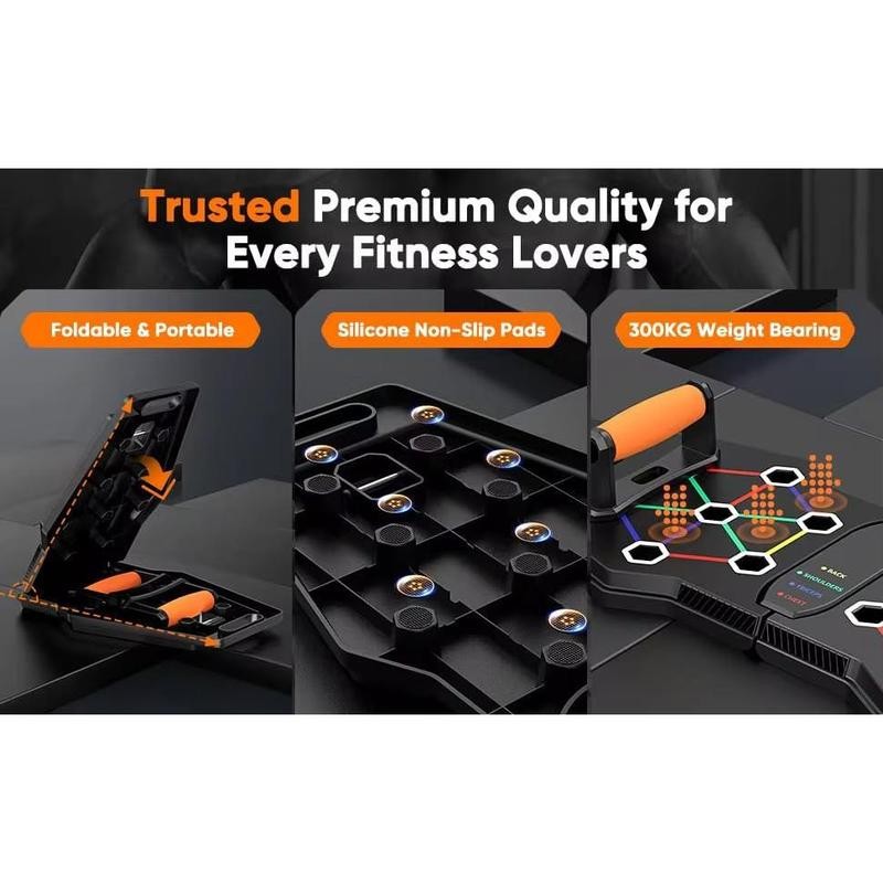 Push Up Board - Portable 25-In-1 Push Up Board for