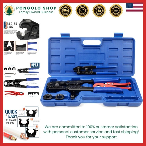 Unbranded Professional Copper Crimping Tool Set with Removal Tool &