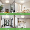 Lightania 12 Inch Flush Mount Ceiling Light, Modern White LED