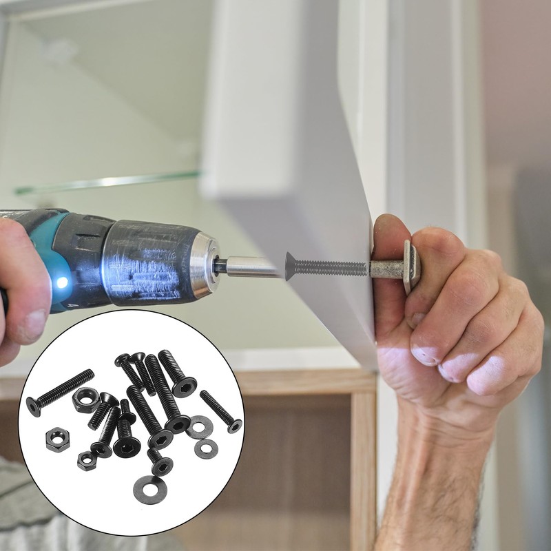 1005 Pcs Small M2 M2.5 M3 Countersunk Bolts and Nuts