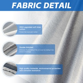 Kaugung 6 Layers Truck Cover Waterproof Custom Fit Ford F150 SuperCab 6.5ft Bed from 1990 to 2003, 6 Layers Heavyweight Pickup Car Cover Outdoor Indoor Sun UV Rain Snow Wind Protection.