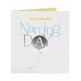 On Your Little Ones Naming Day Cute Nice Verse Luxury Greeting Card - Baby's