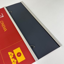 Banner Poster Rails Hanger Aluminum Rails Hanging Sign Frame Wall and Window Ceiling Hanging (36")