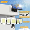 MDCMDCM Solar Motion Lights Outdoor - with 16.4ft Cable, 3000LM