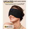 Bluetooth Sleep Headphones White Noise Sleep Mask | 3D Eye