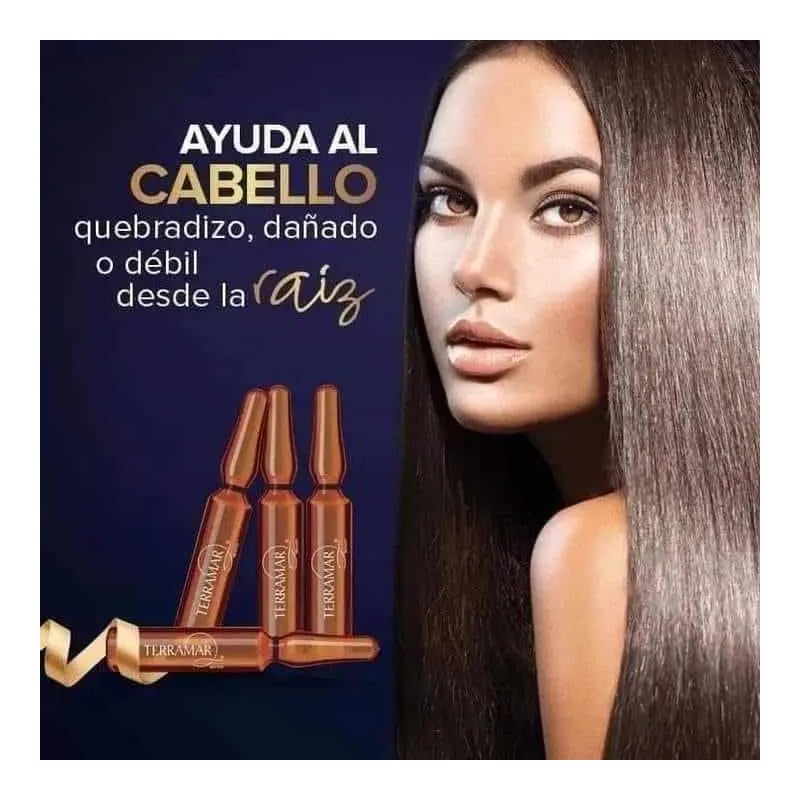 Loción Nutritiva Para Cuero Cabelludo Terramar, 4 Ampolletas