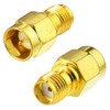 Eightwood SMA Male to Female Adapter Quick Push-On Connector (2