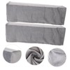 CORHAD 2Pcs Elastic Armrest Cover Grey Sofa Armrest Protector for