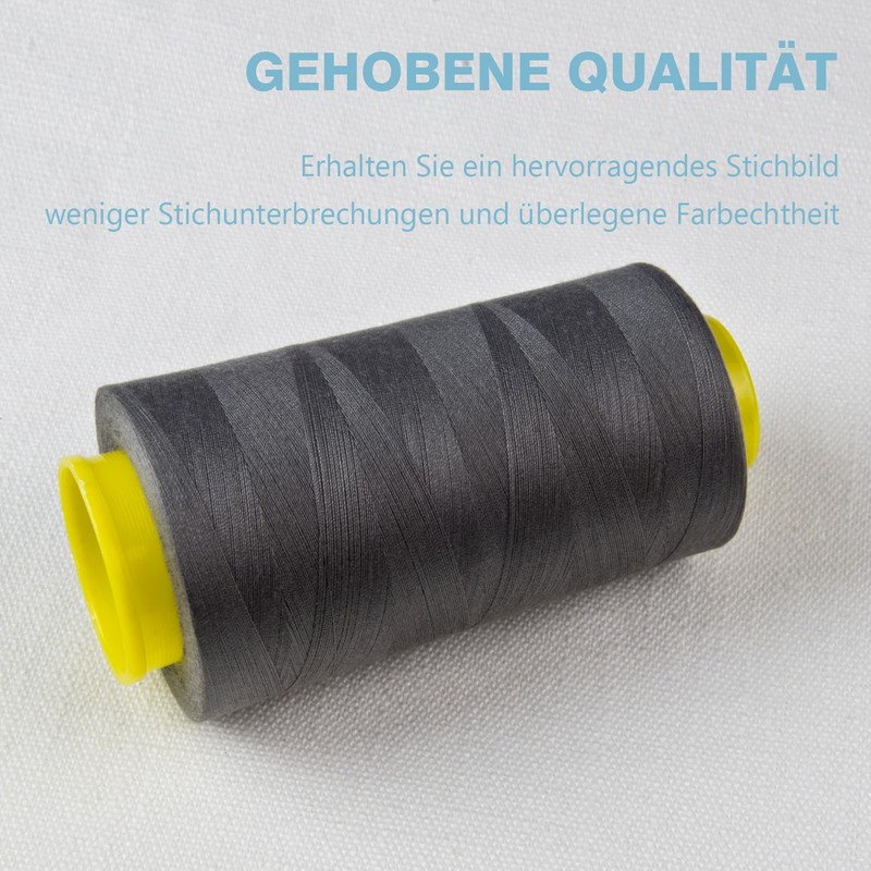 Sewing Thread Overlock Yarn 100% Polyester Dark Grey Sewing Thread