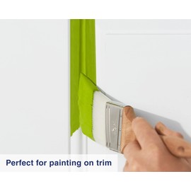 Zibra Angled Paint Brush for Painting Trim, Walls, and Doors, 2.5-inch, White, Pro Grade for All Paints and Stains