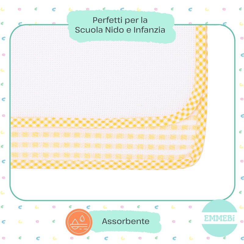 EMMEBi Nursery Envelope Checked with Aida Fabric or Plain Aida