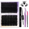 Lash Clusters Kit 100D+200D Cluster Lashes C Curl 0.07 16-20mm