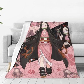 Anime Blanket Merch Ultra Soft Flannel Throw Blanket Warm Cozy Cool Blanket Gift for Young Adults Men Women Boy Girl for Sofa Bedroom - Color: Anime Blanket, Bedding Size: 40"x50"