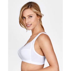 Miss Mary of Sweden Diamond Womens Full Cup Supportive Non-Wired Bra White