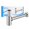 ONECE Siphon Stainless Steel Pipe Siphon for Washbasin, Height-Adjustable Siphons