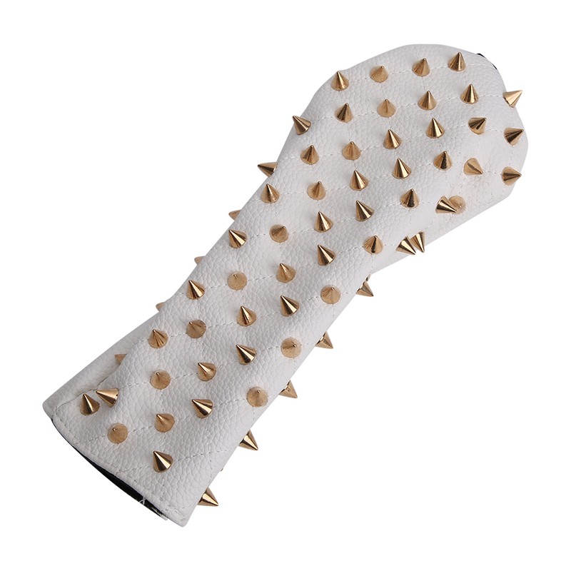 Rivet Wooden Club Protection Headcover Unique PU Waterproof Golf Putter